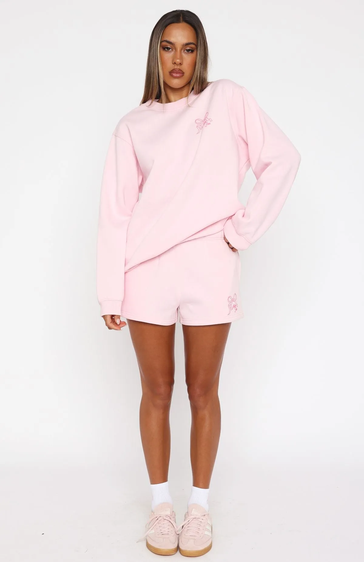 Love You Forever Lounge Shorts Pink swim trunks