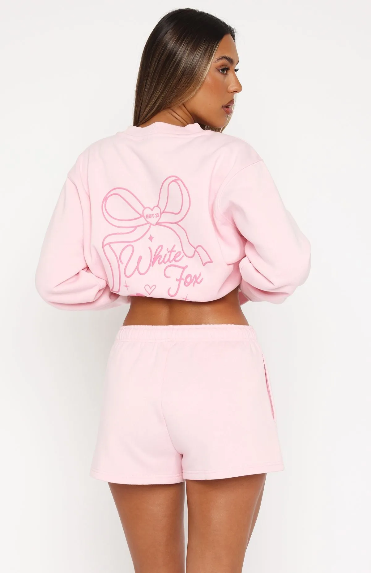Love You Forever Lounge Shorts Pink Seamless Waistband Go Soft