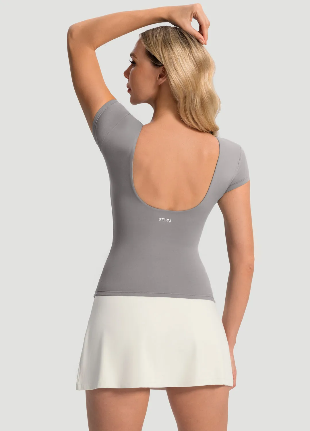 Open-Back T-Shirt Elegant Detail
