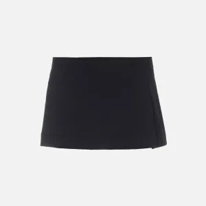 Runway Inspired Miaou Micro Mini Skirt - Black