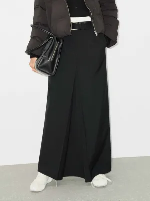 Soft Aesthetic Maxi Wool Blend Skirt