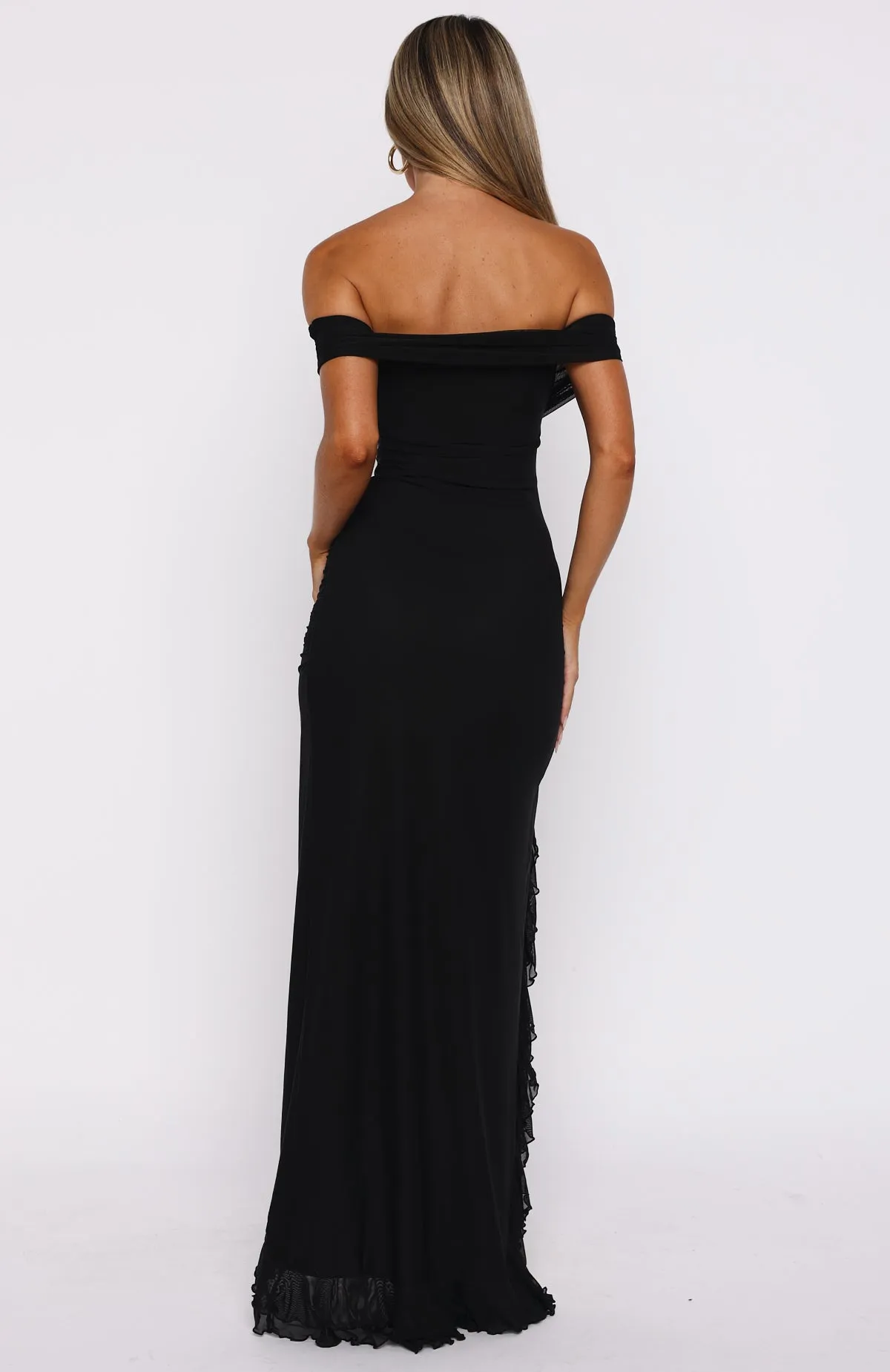 Icon In Motion Strapless Maxi Dress Black Design Soul