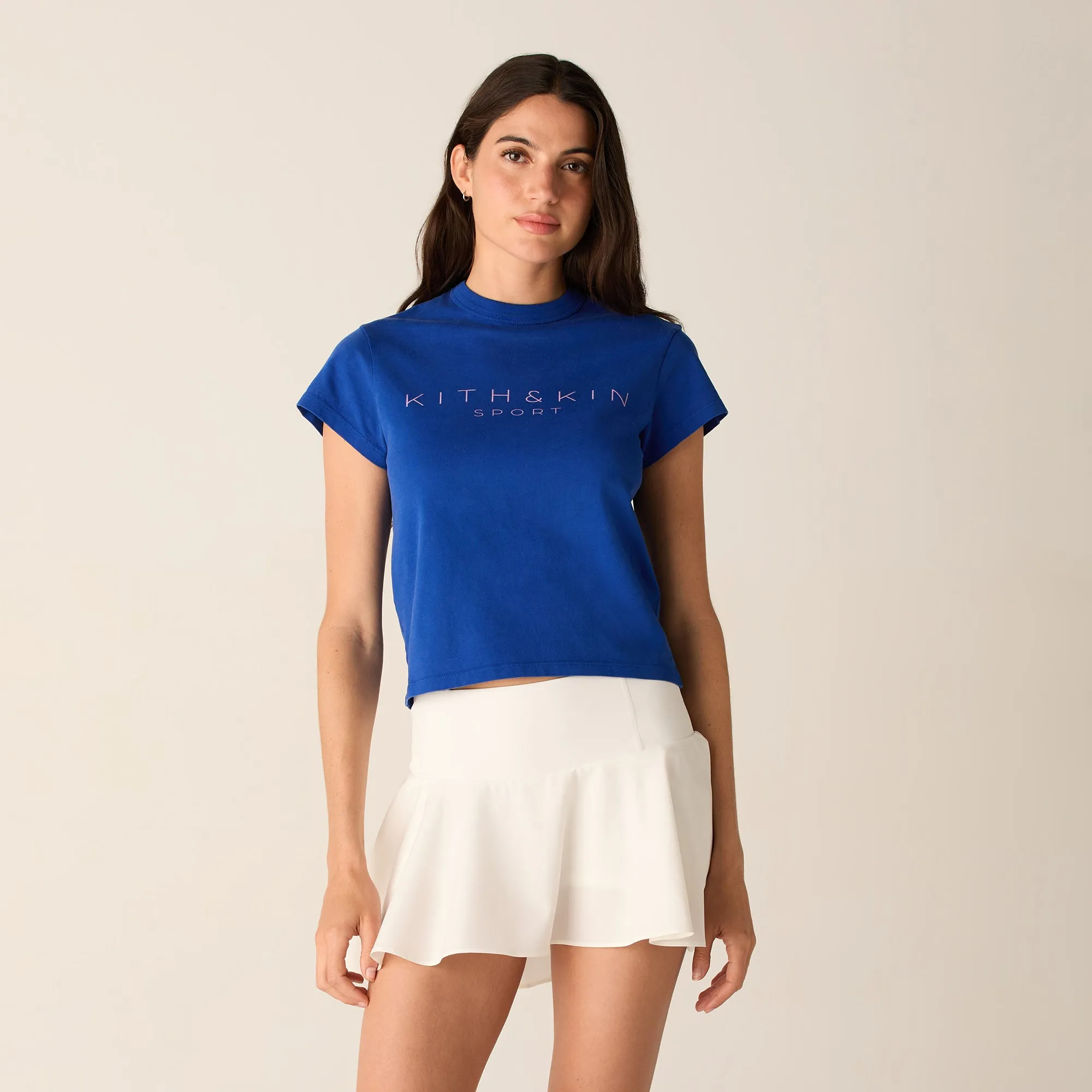 Kith Women Aida Active Skort - White Stretchable Waist
