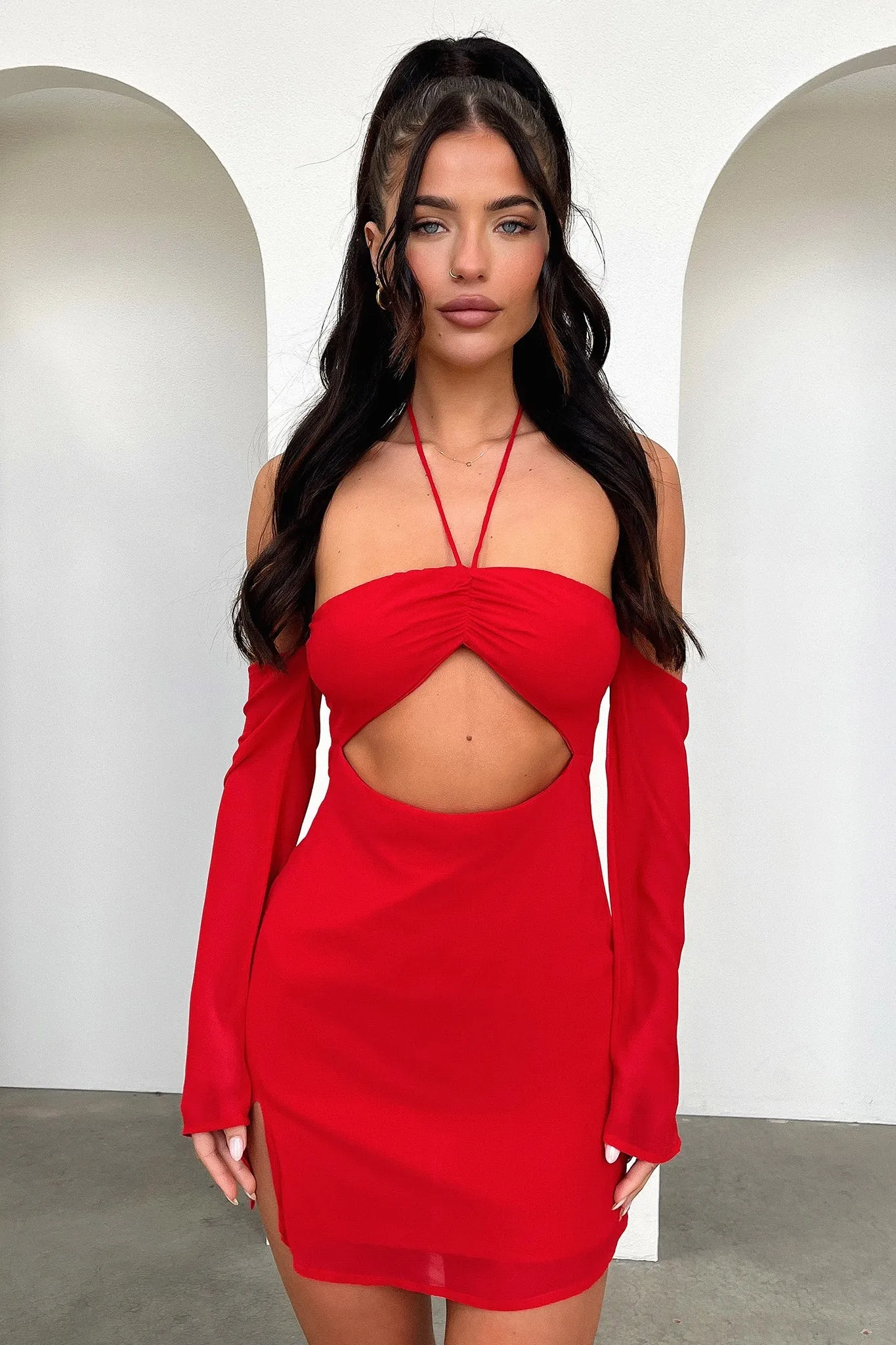 Stage Star Summer-ready mini dress Alyria Dress - Red