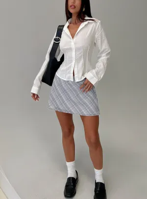 Feed The Soul Mini Skirt Grey Multi Street Ready