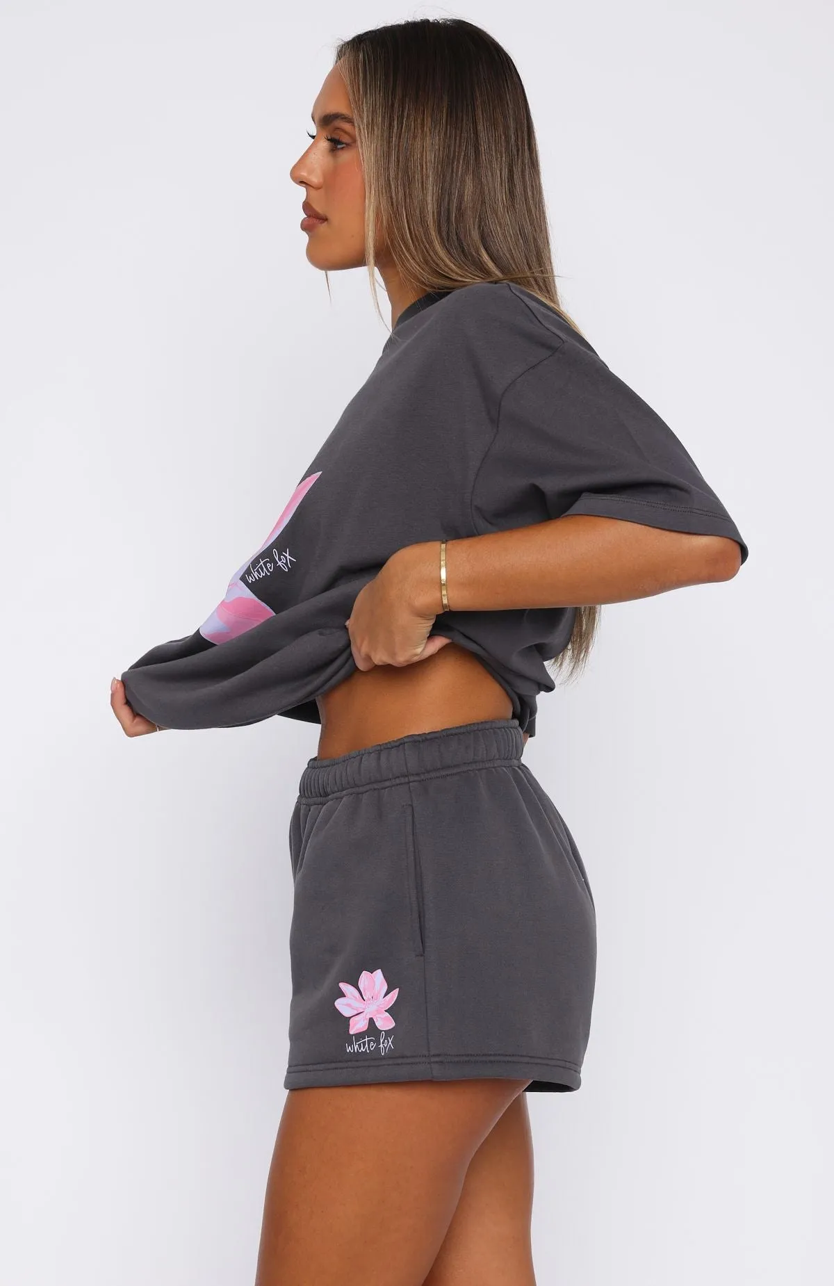 Pick You A Flower Lounge Shorts Volcanic Compression Lining mesh ventilation