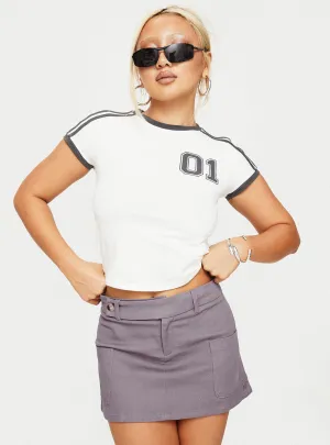 Brinnley Mini Skirt Grey Outdoor Gathering
