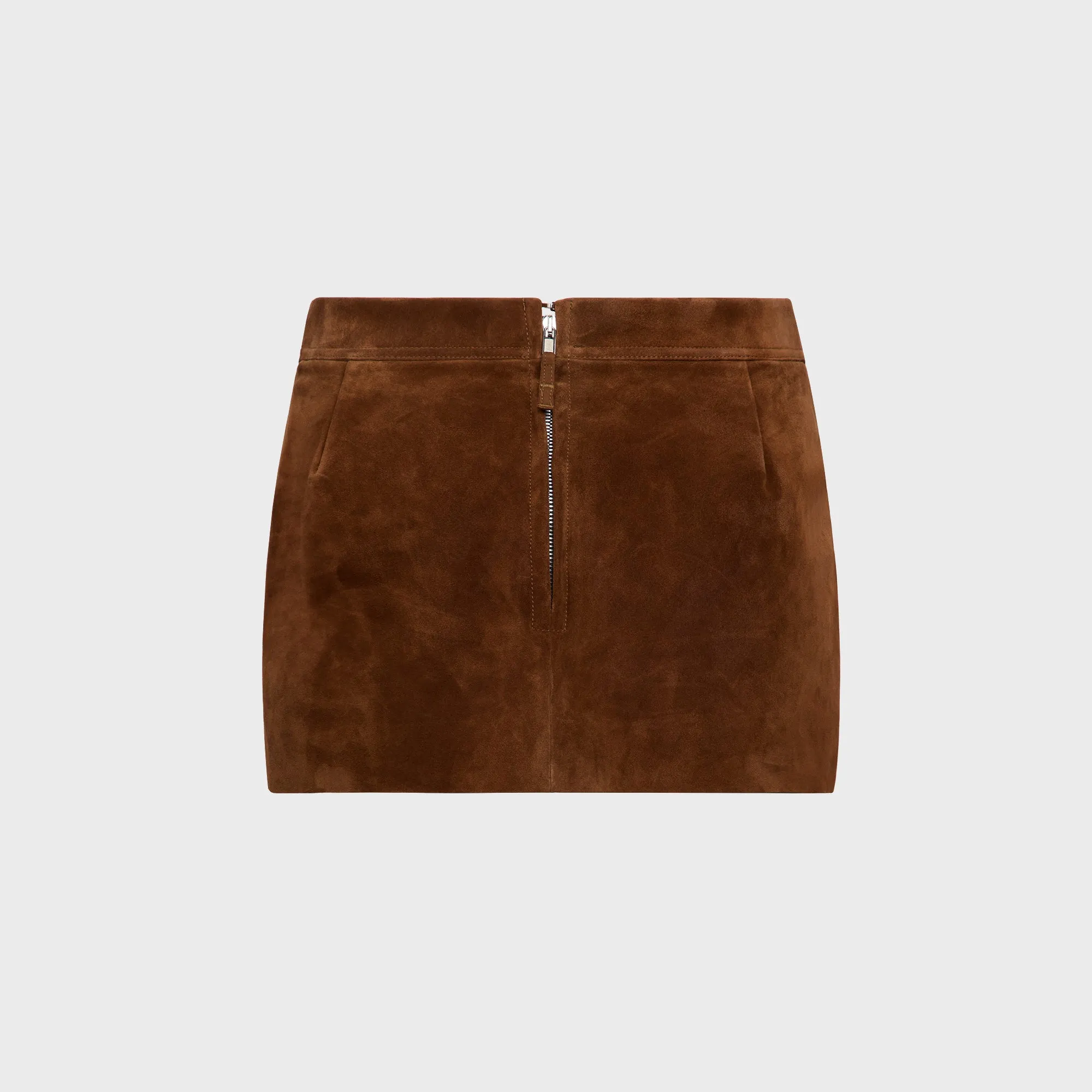 Minimal Touch Rick Owens Cutoff Mini Skirt - Chestnut