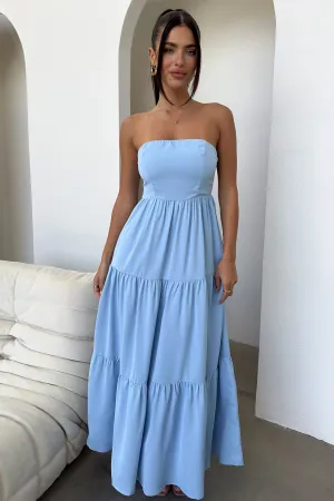 Platinum Glow Turquoise Glow Hailey Maxi Dress - Blue