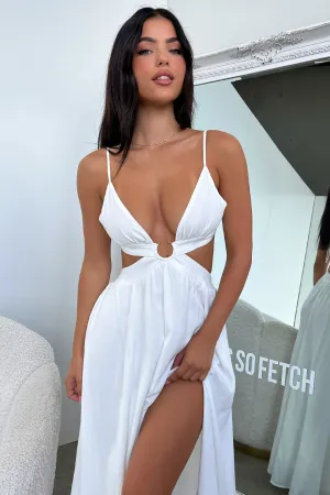 Kritika Maxi Dress - White Urban Cool Lake View