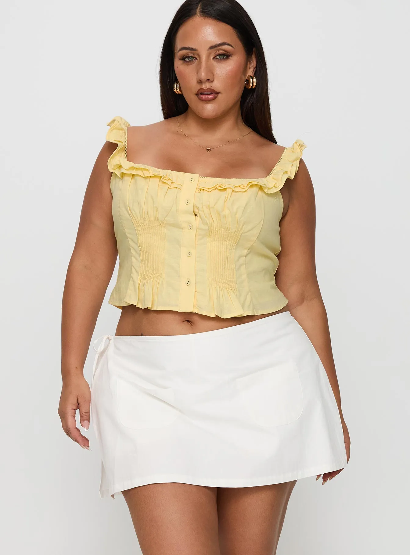 Global Inspiration Gigi Wrap Skort White Curve