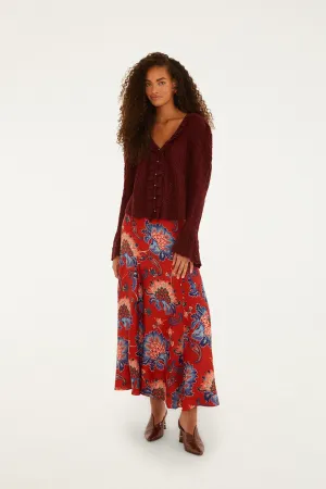 Fall Favorite Red Luang LENZING? Maxi Skirt
