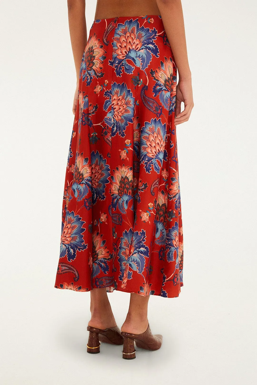 Red Luang LENZING? Maxi Skirt Unisex style