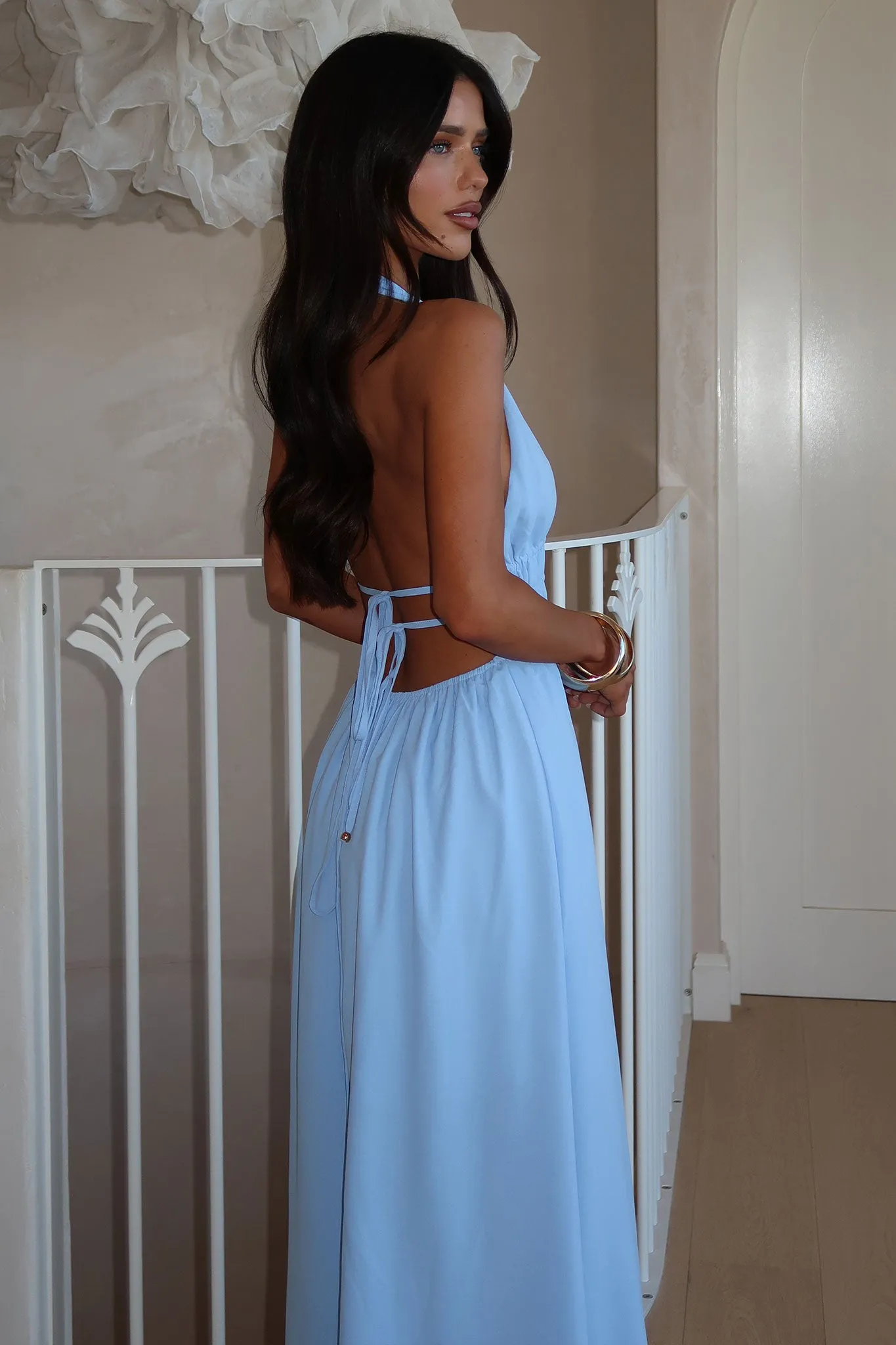 Mist Path Arien Maxi Dress - Blue