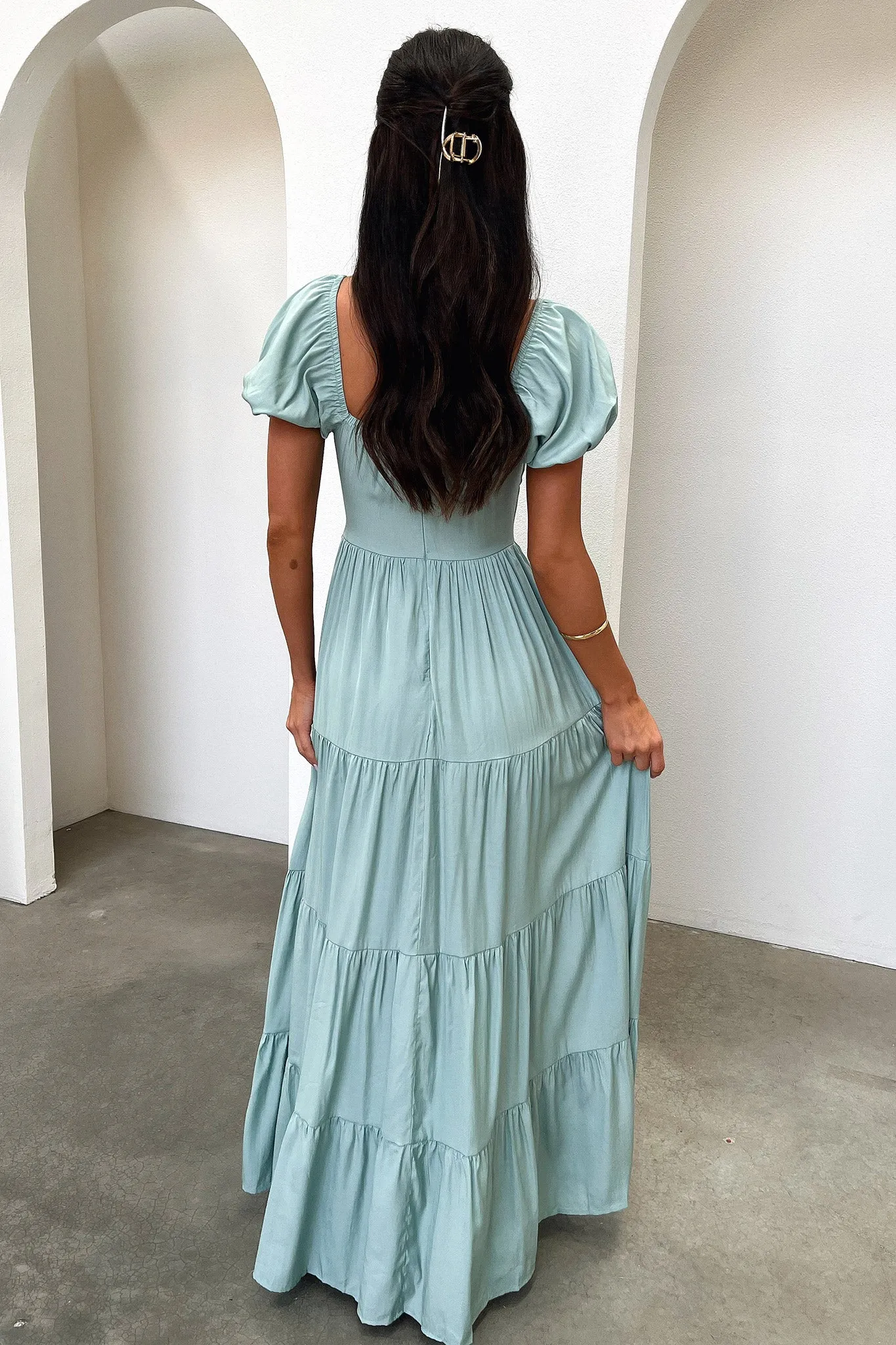 Wheat Field Levona Maxi Dress - Sage