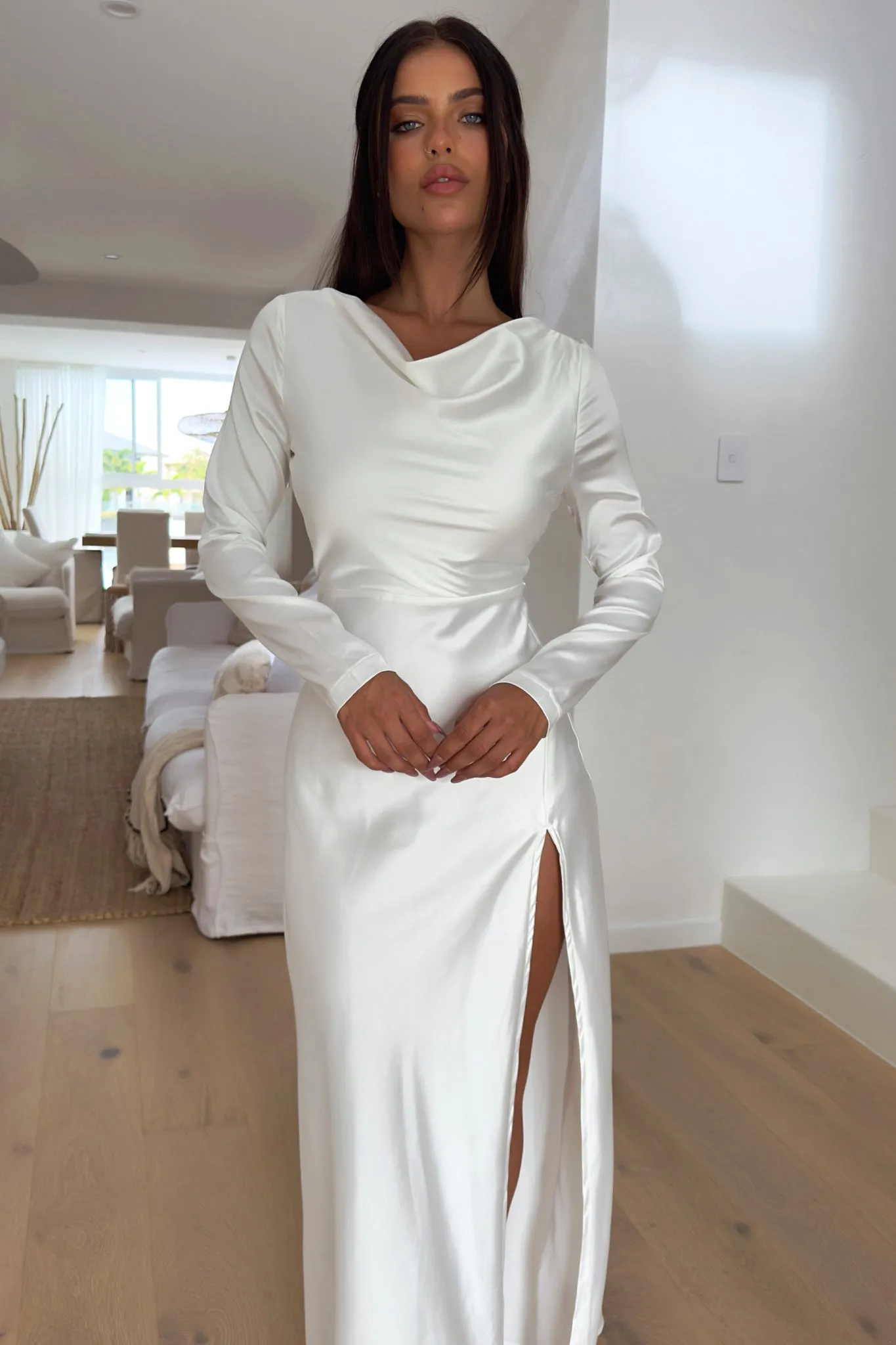 Daylight Warm Perrie Maxi Dress - White