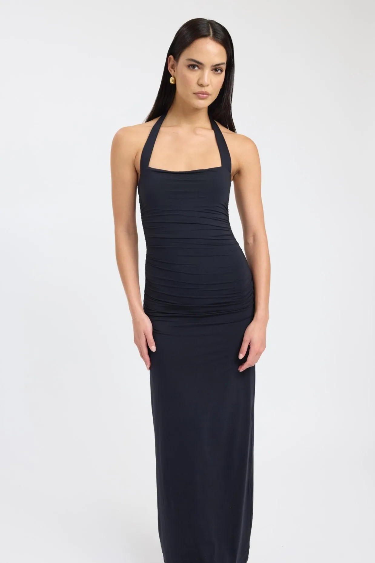 Polish Tone Hailey Halter Dress