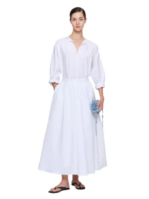White Graeber Seersucker Dress Thin Core Queen Glow