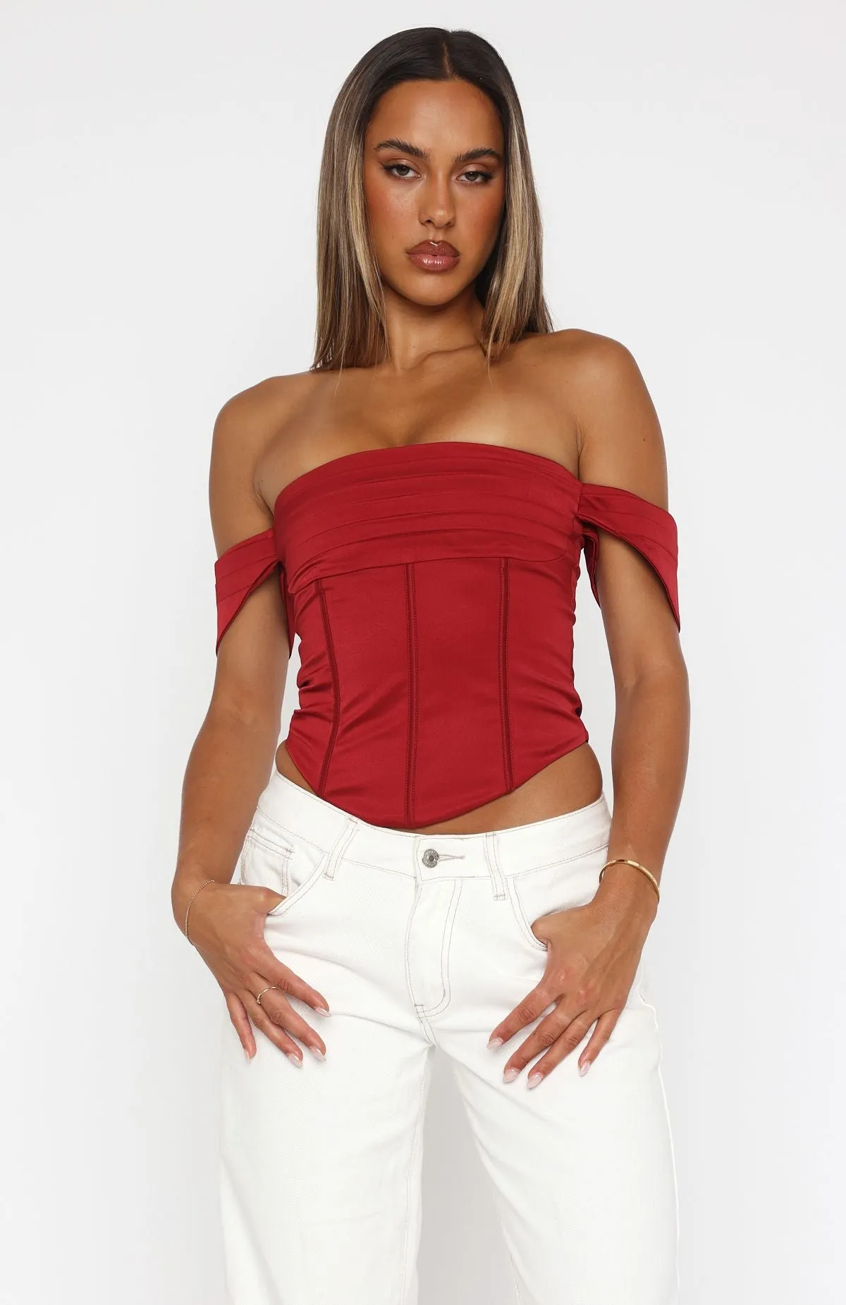 Midnight Magic Bustier Wine Midweight Four Way Stretch Printed Hoodie