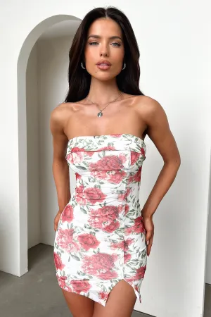 Quick Dry Technology City Shine Charms Dress Mesh - Large Rose Print