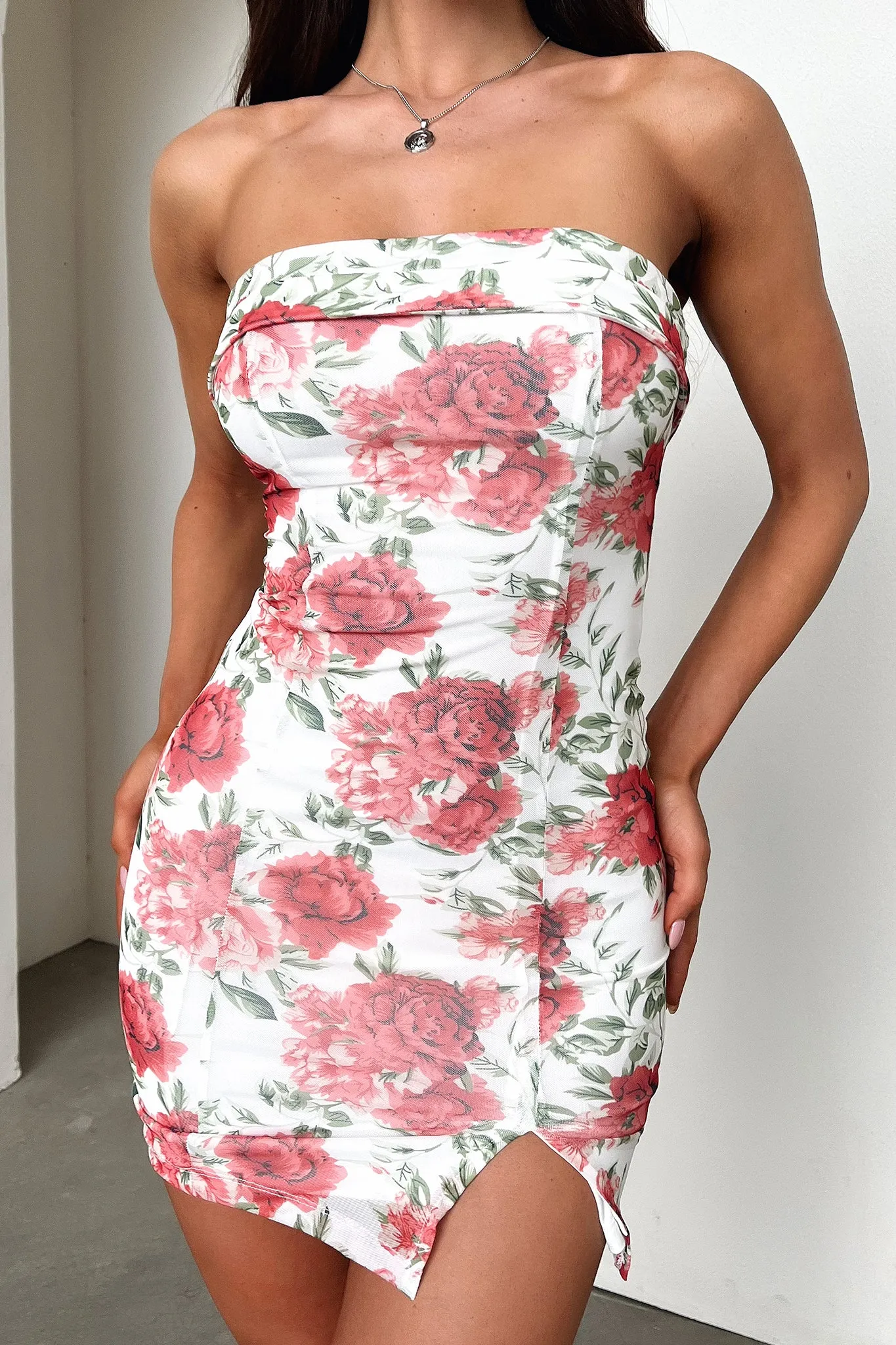 Glow Cool City Look Charms Dress Mesh - Large Rose Print