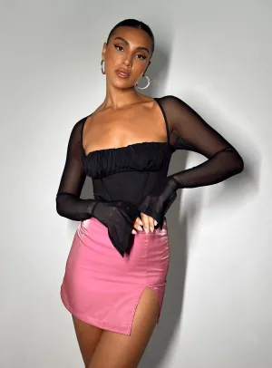 Unisex style Ayres Mini Skirt Pink