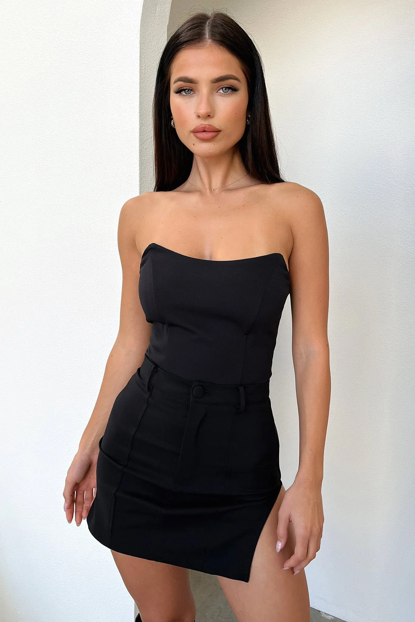 Smart Comfort Rayla Mini Skirt - Black