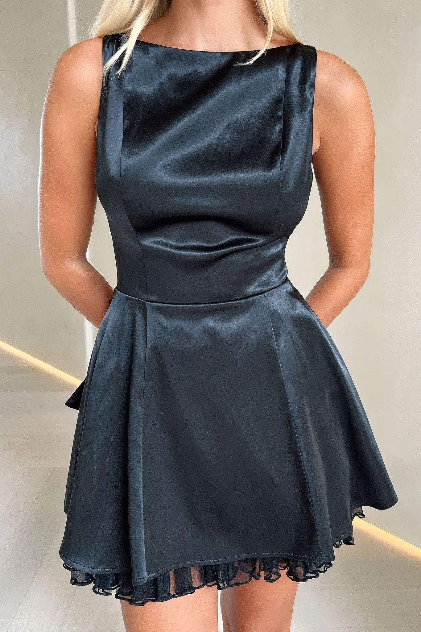 Elodie Dress - Black Fashion-forward short dress