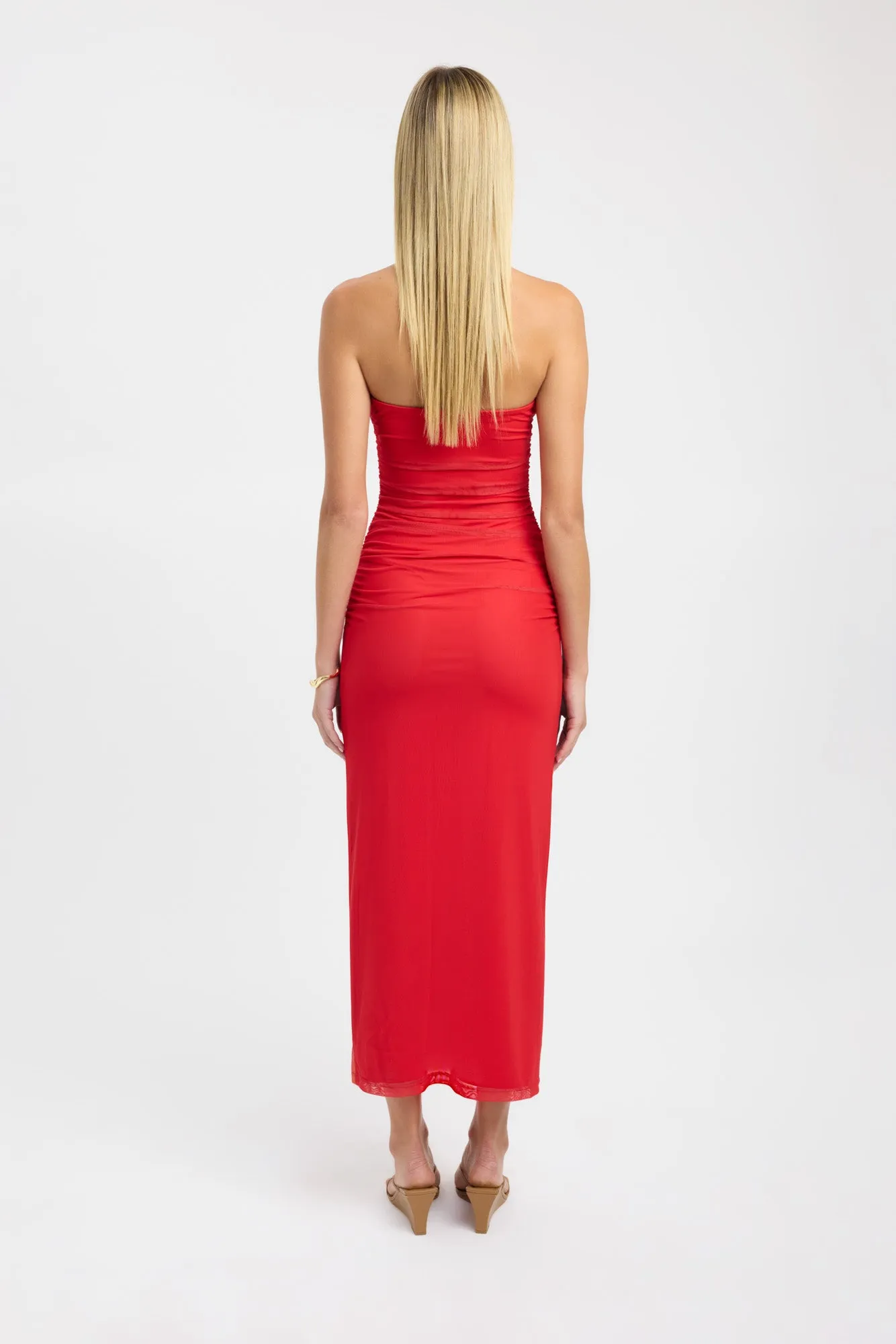 NoSlip Hem Foldable Hem Flora Strapless Dress