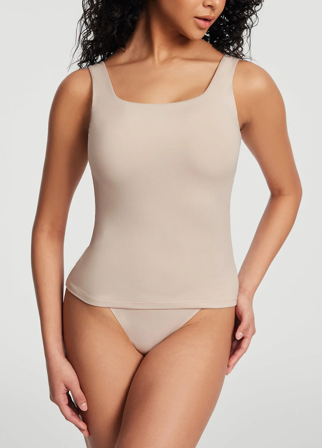 Square Neck Tank Top professional users Double Layer