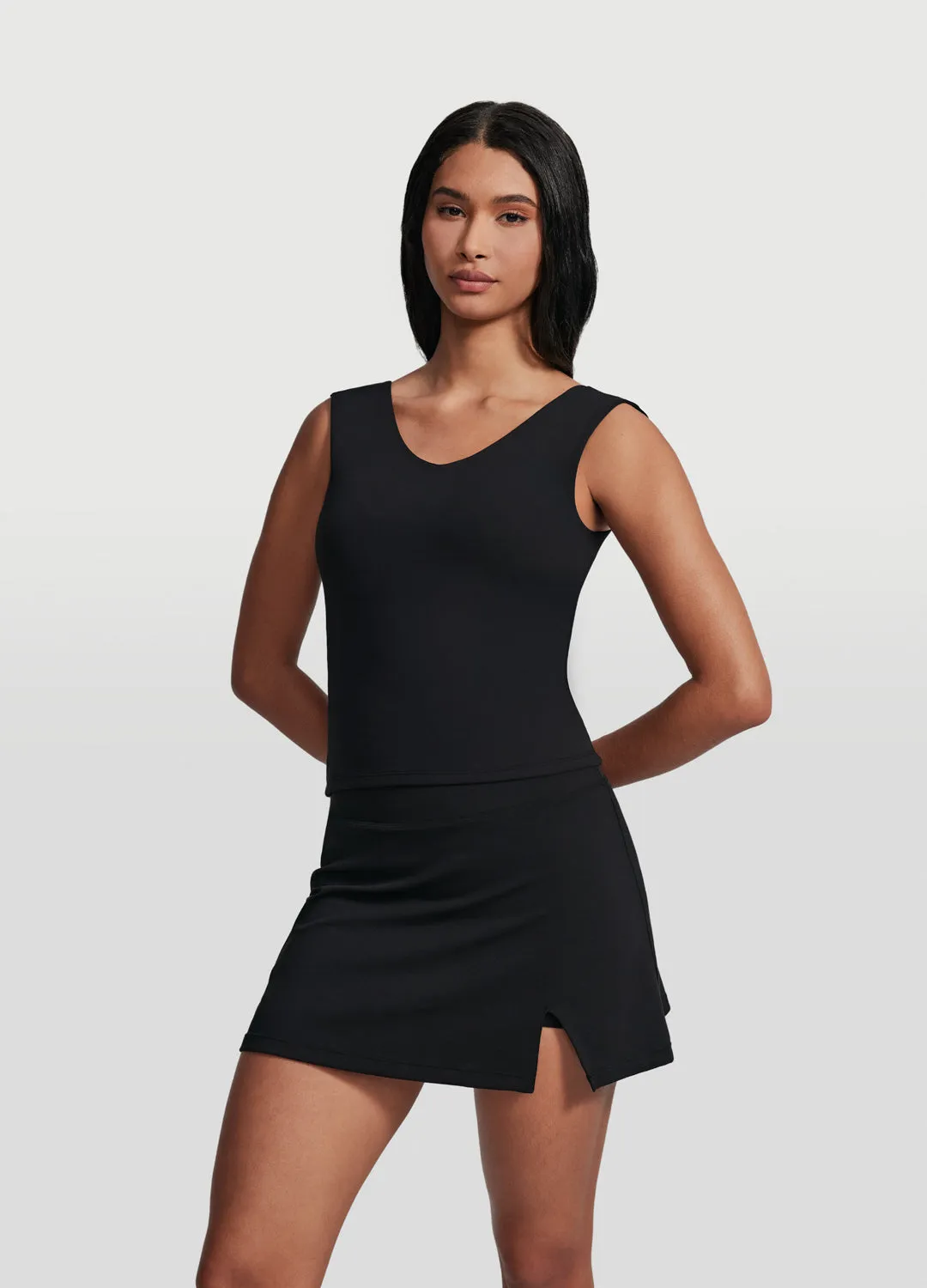 Open Back V-Neck Top Resilient Efficiency - maximized