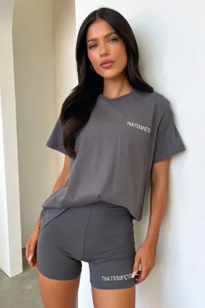 Summer Wear Jaska Tee - Charcoal