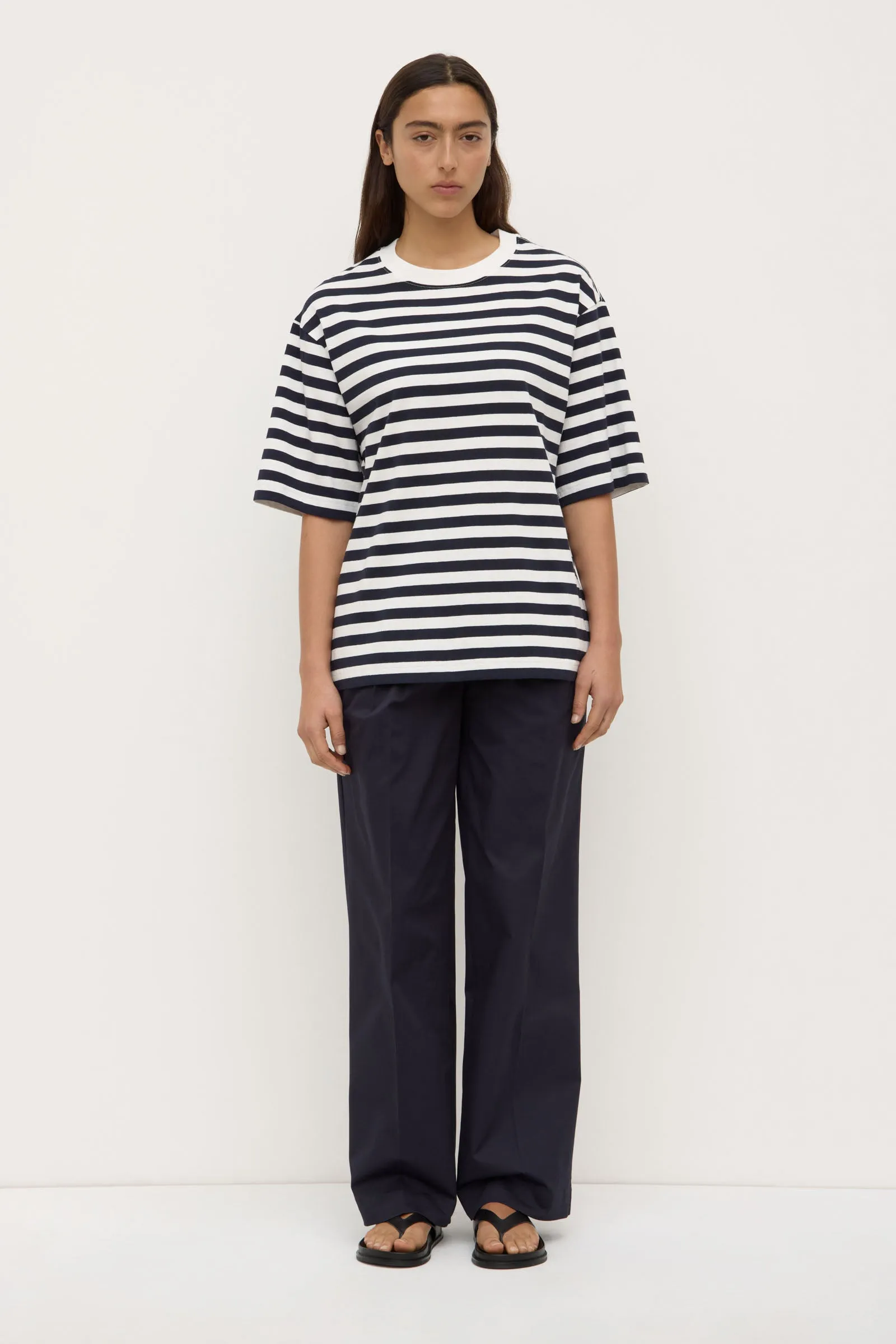 Monte Stripe Tee Romance Air SustainableTextiles