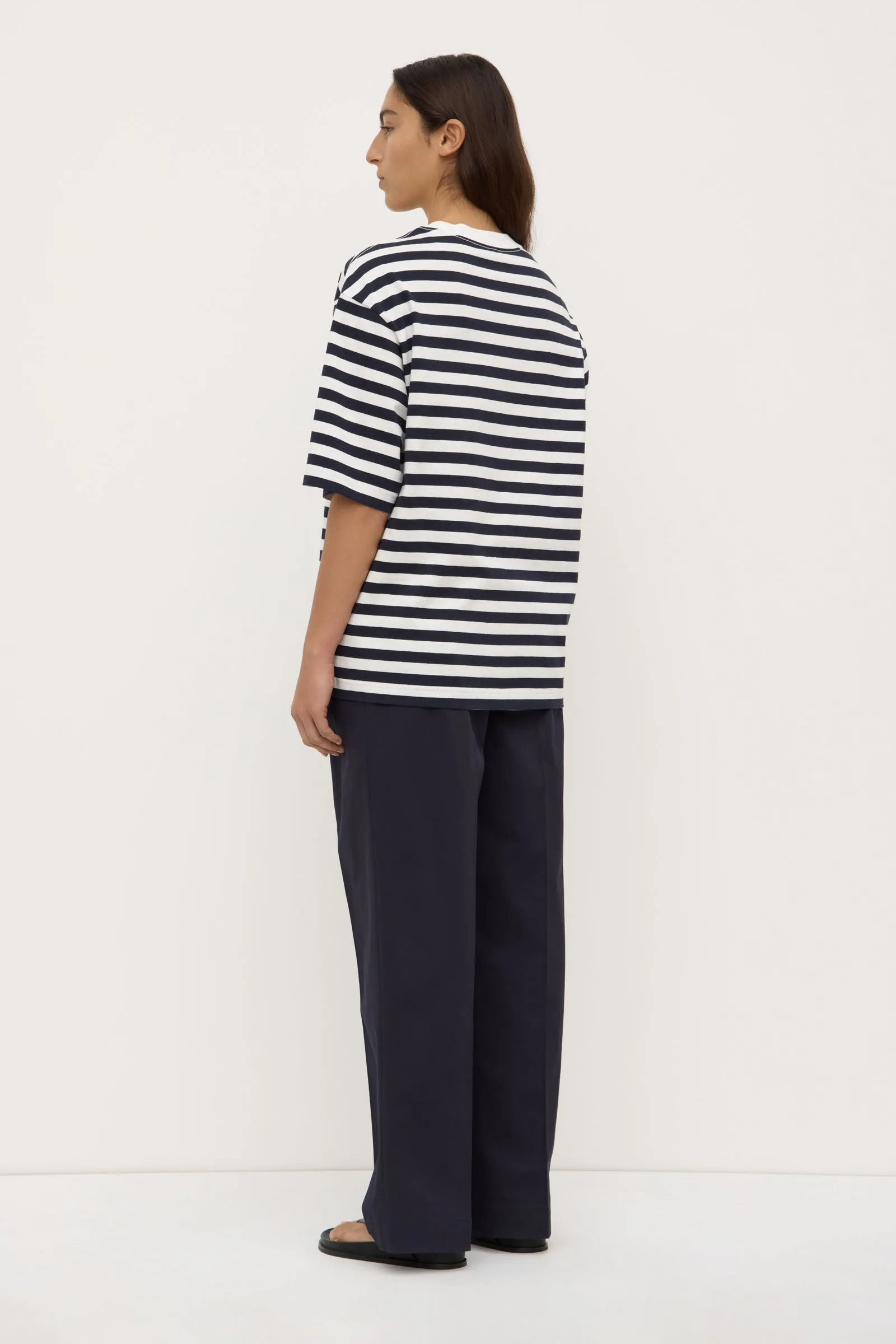 ElasticWaistband VentilatedMesh Monte Stripe Tee