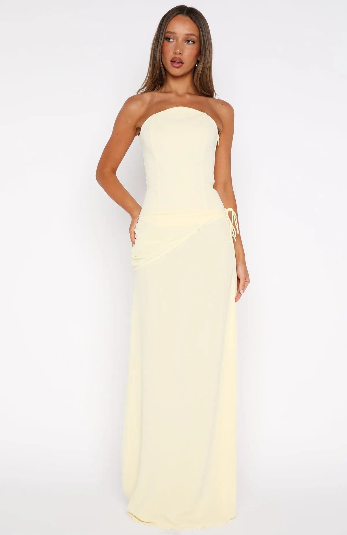 OdorResistantTreatment Slim Fit Design Bye Girl Strapless Bustier Butter