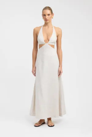 Tahiti Cut Out Halter Dress UltraSoft Texture