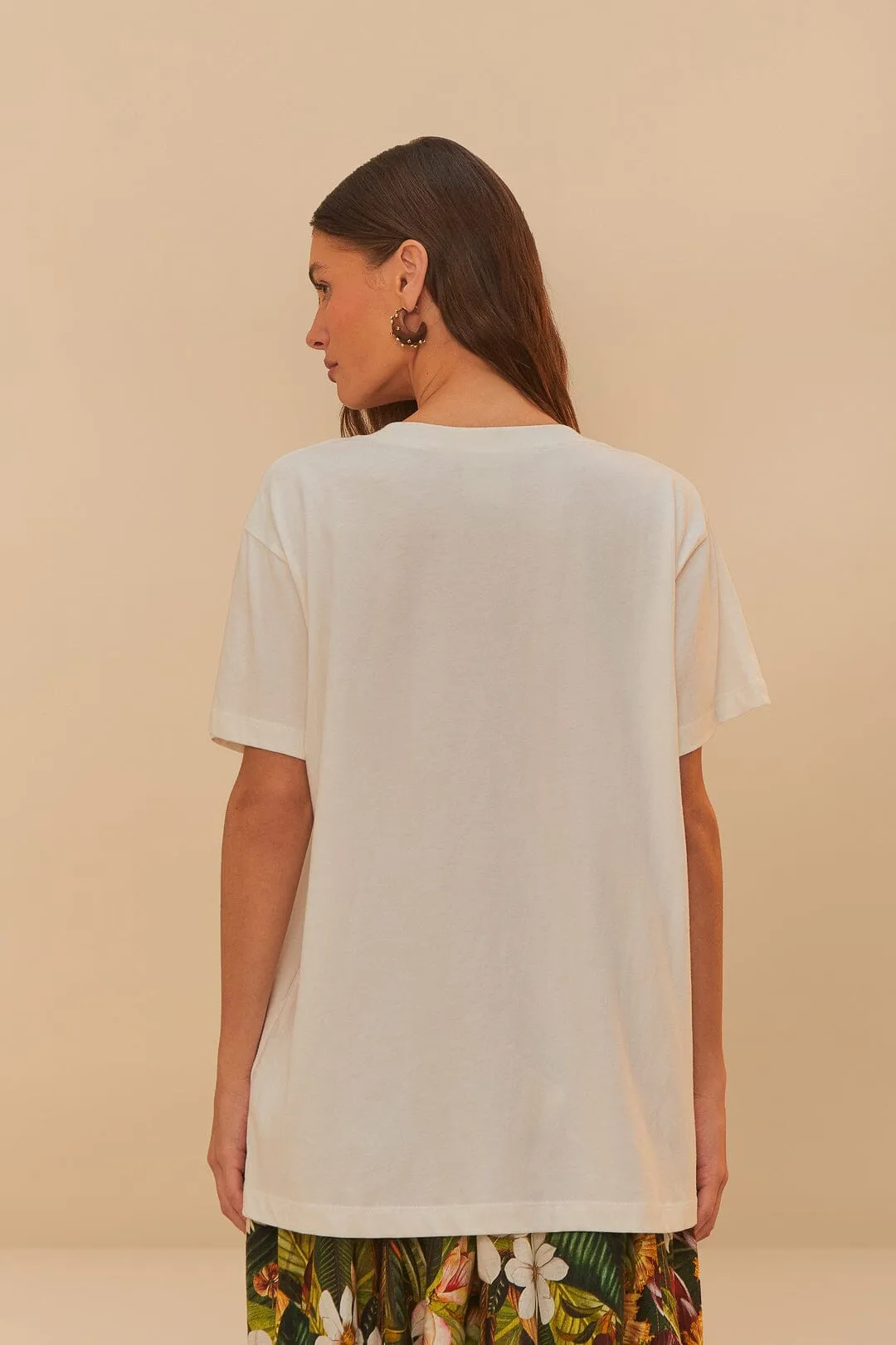 TaglessNeckline City Beat Off-White Buena Gente Relaxed T-Shirt