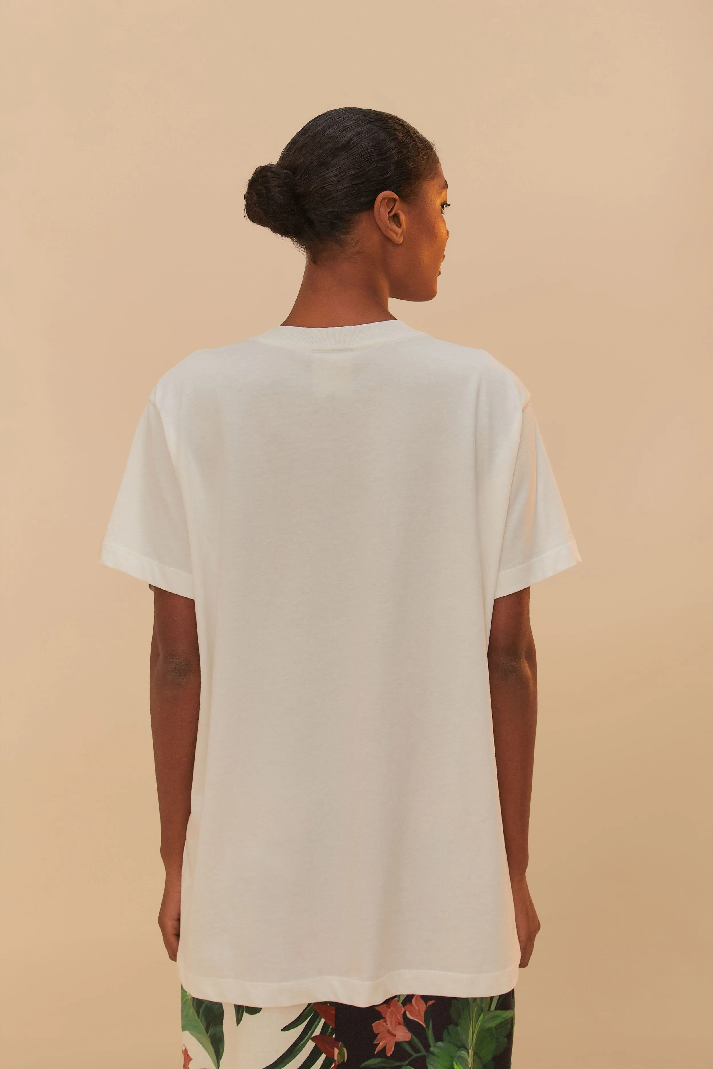 Fine Weave Off-White America Latina Relaxed T-Shirt