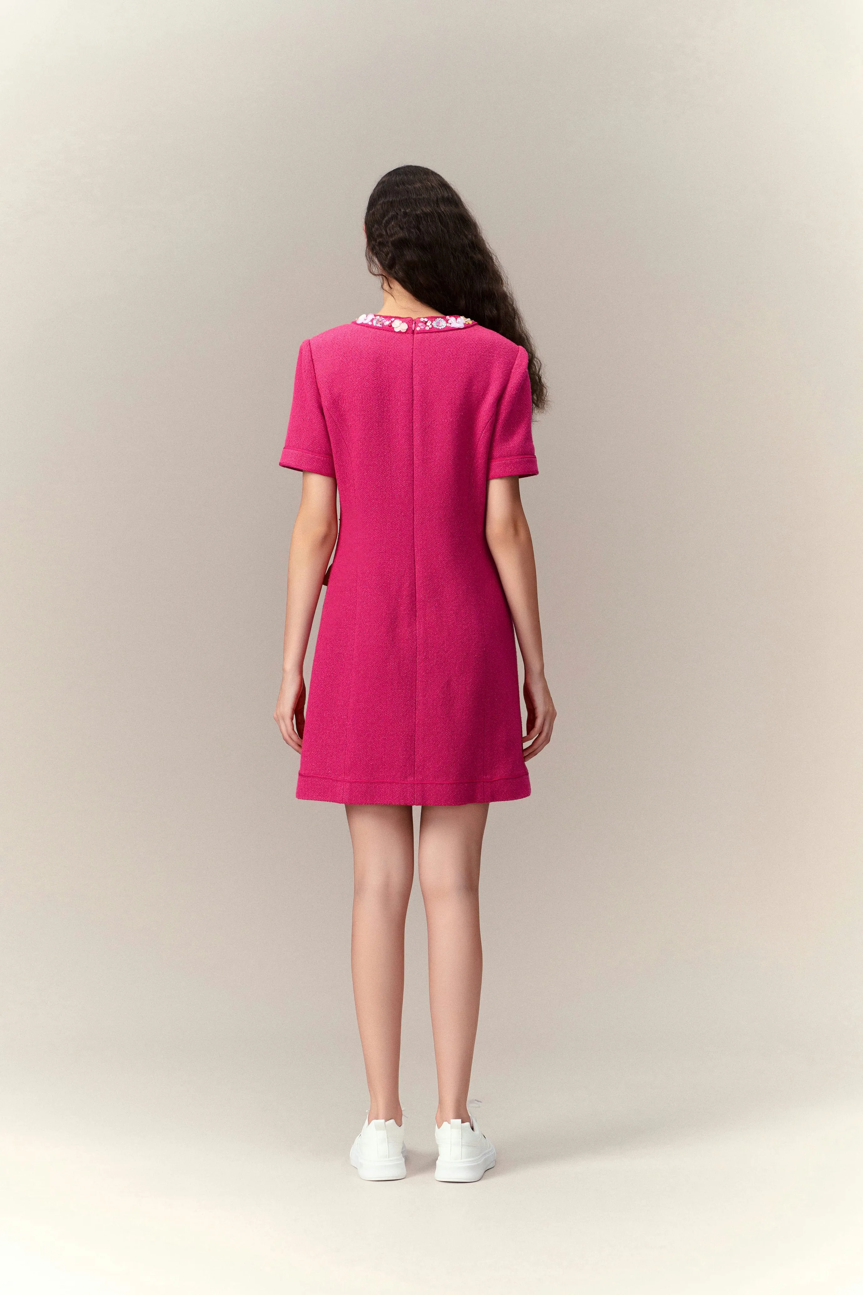 Dolly Vibrant Pink Embellished Dress Active Ease Star Mood