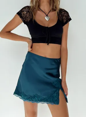 Athenia Mini Skirt Navy Design innovation Luxury Trim
