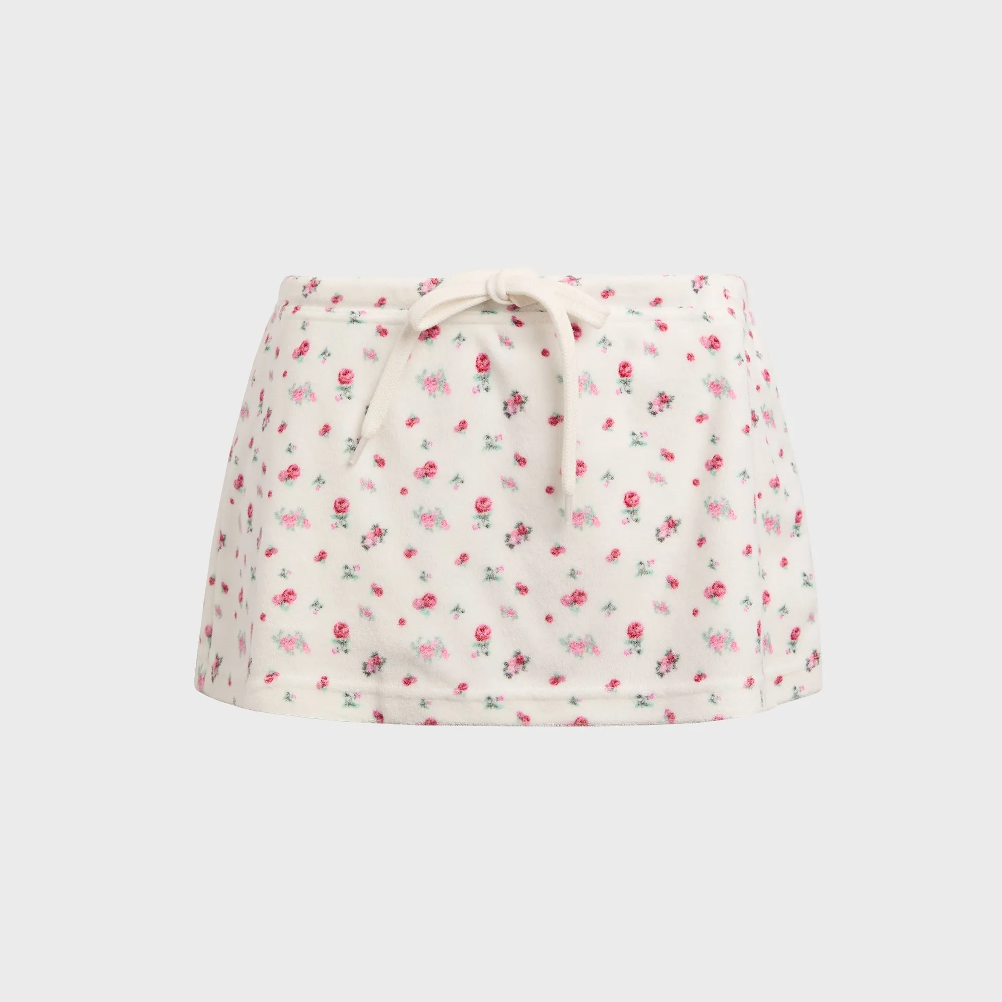Side Pockets GUIZIO Dani Terry Mini Skort - Ditsy Floral