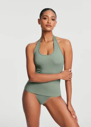 Halter Neck Tank Top Breathable fabric