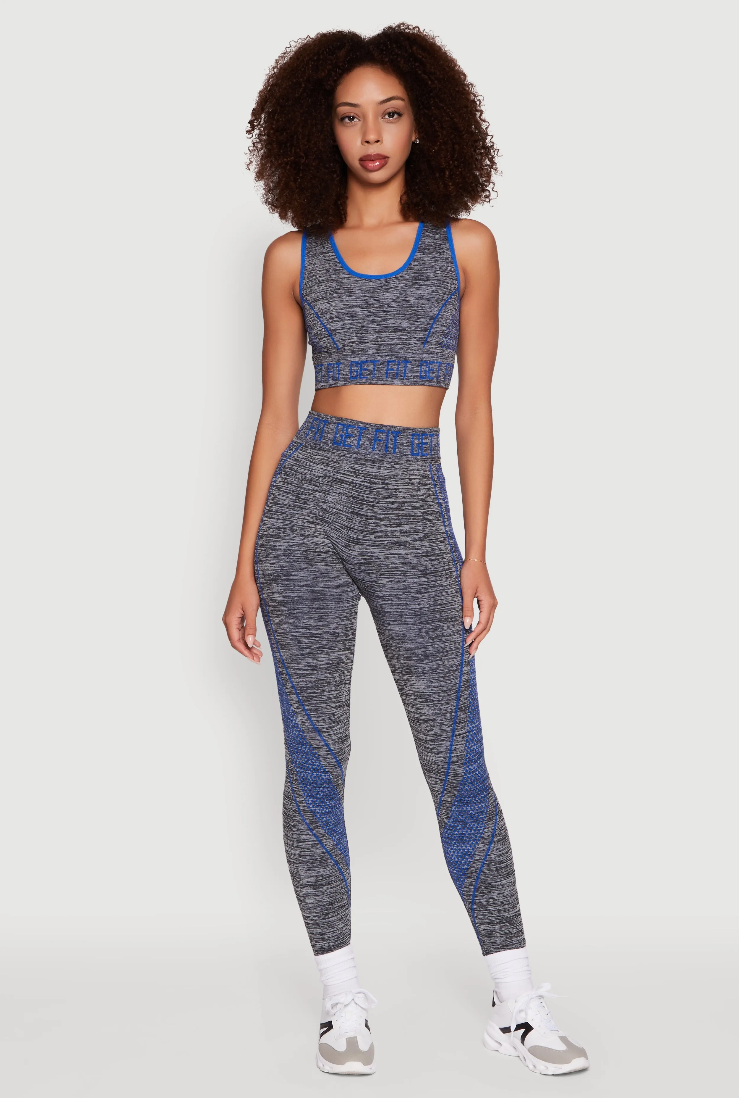 Seamless Get Fit Graphic Cropped Racerback Tank Top low pressure situation Minimal Comfort