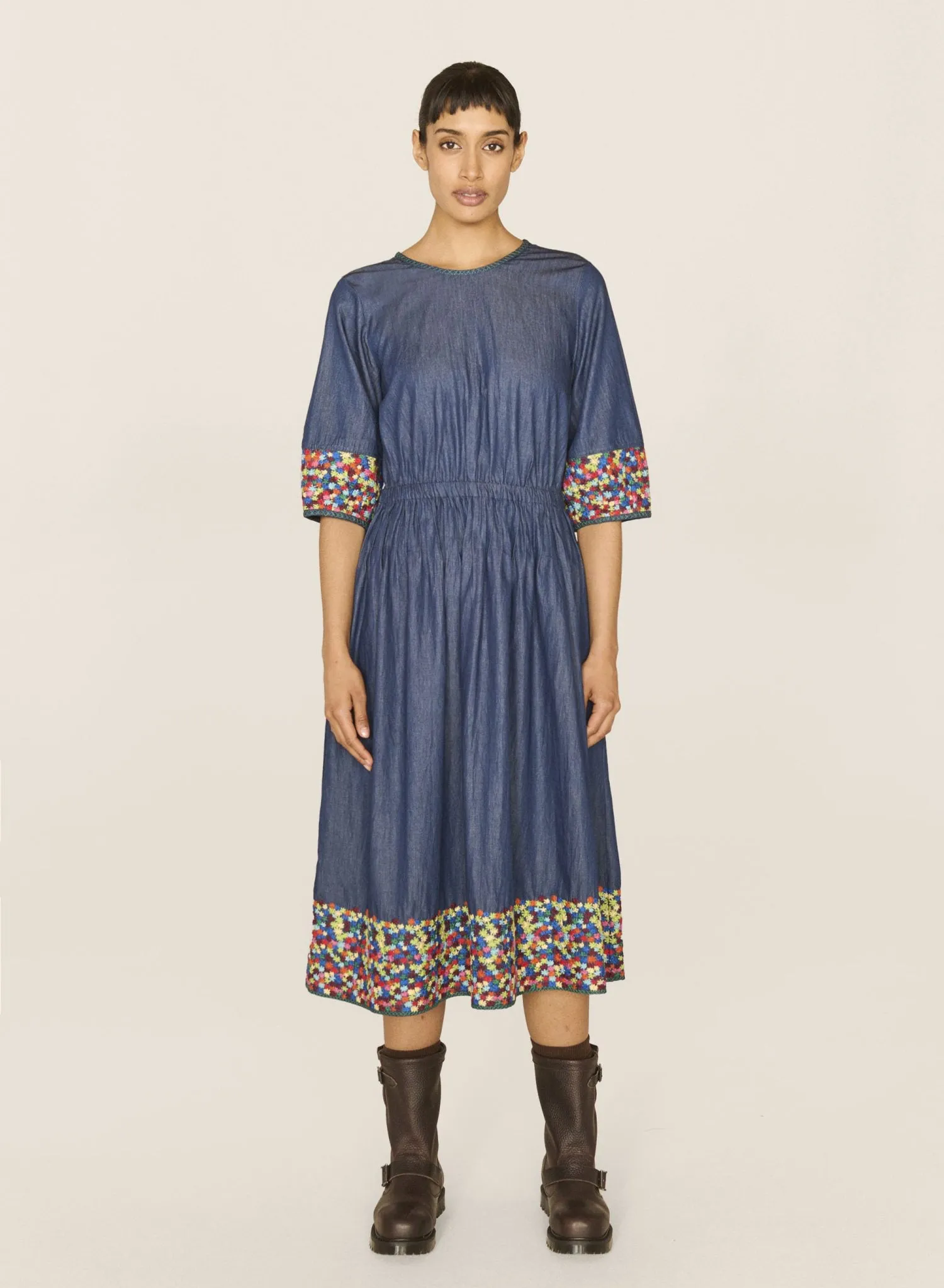 Indigo Garden Dress PressureRelief Seams