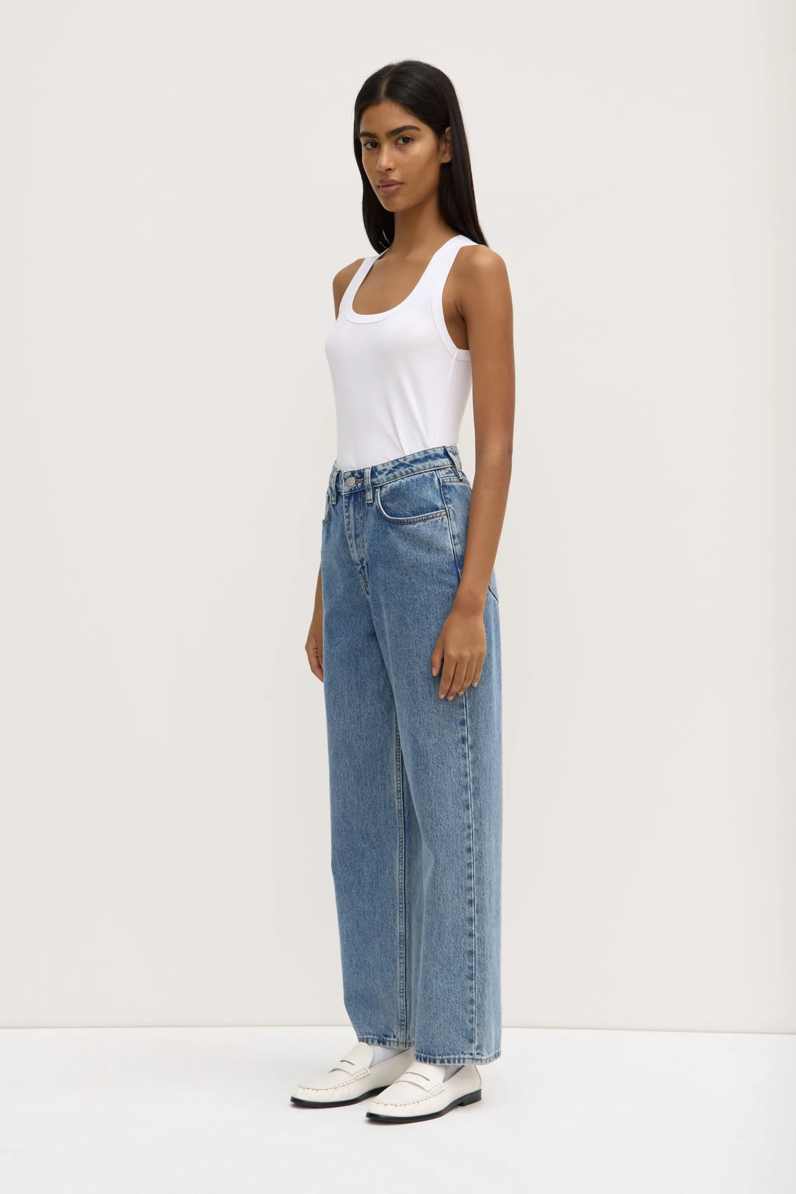 Robyn Scoop Neck Rib Tank ButterySoftTexture FrictionResistantFabric