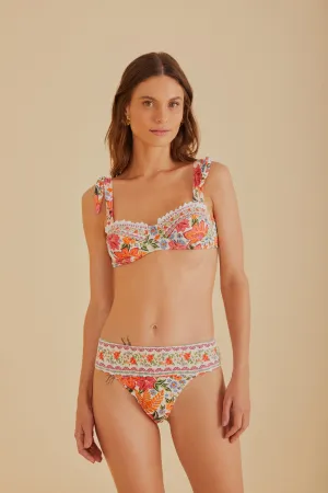 Bloom Garden Underwire Bikini Top Strong Glow