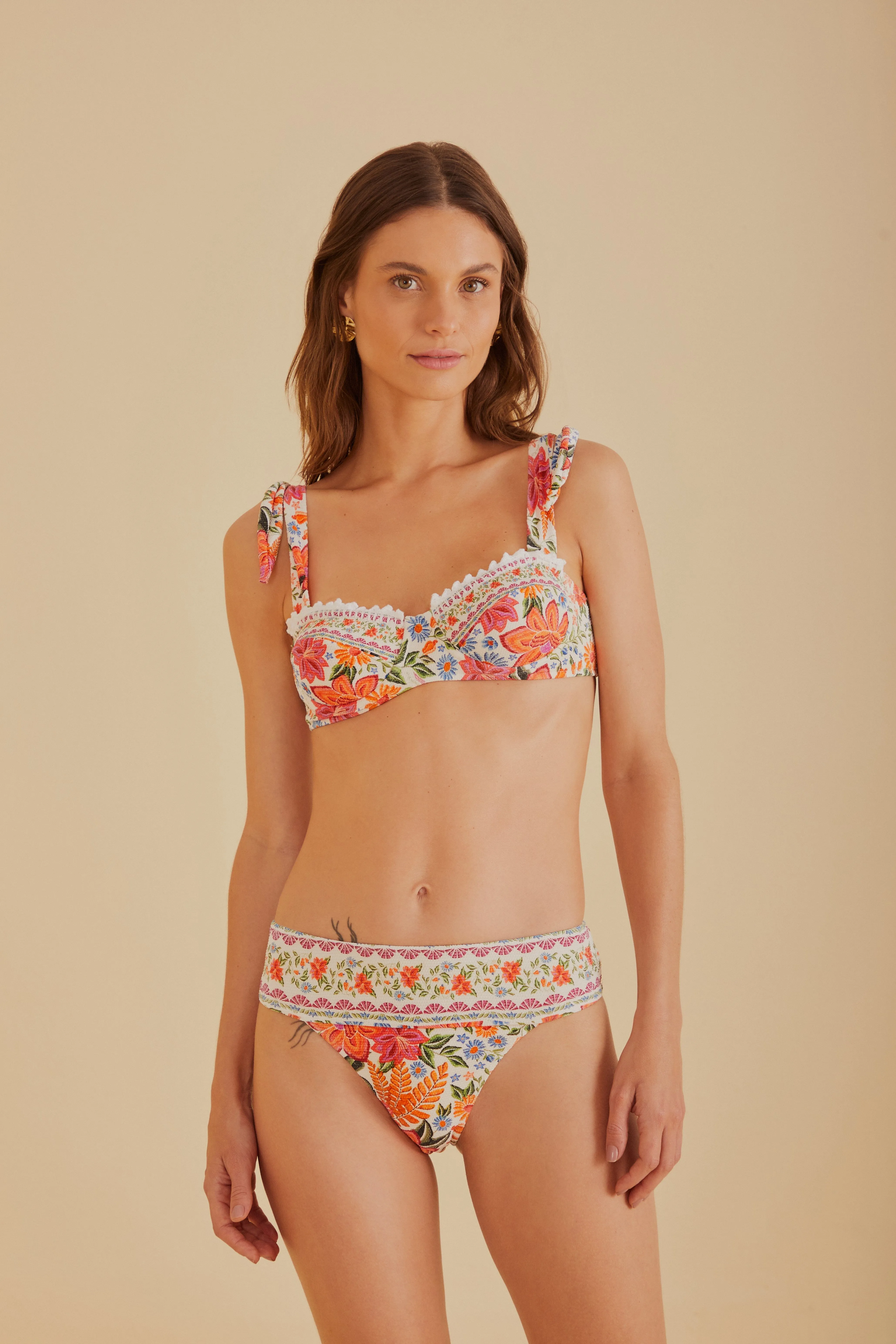 Bloom Garden Underwire Bikini Top Strong Glow