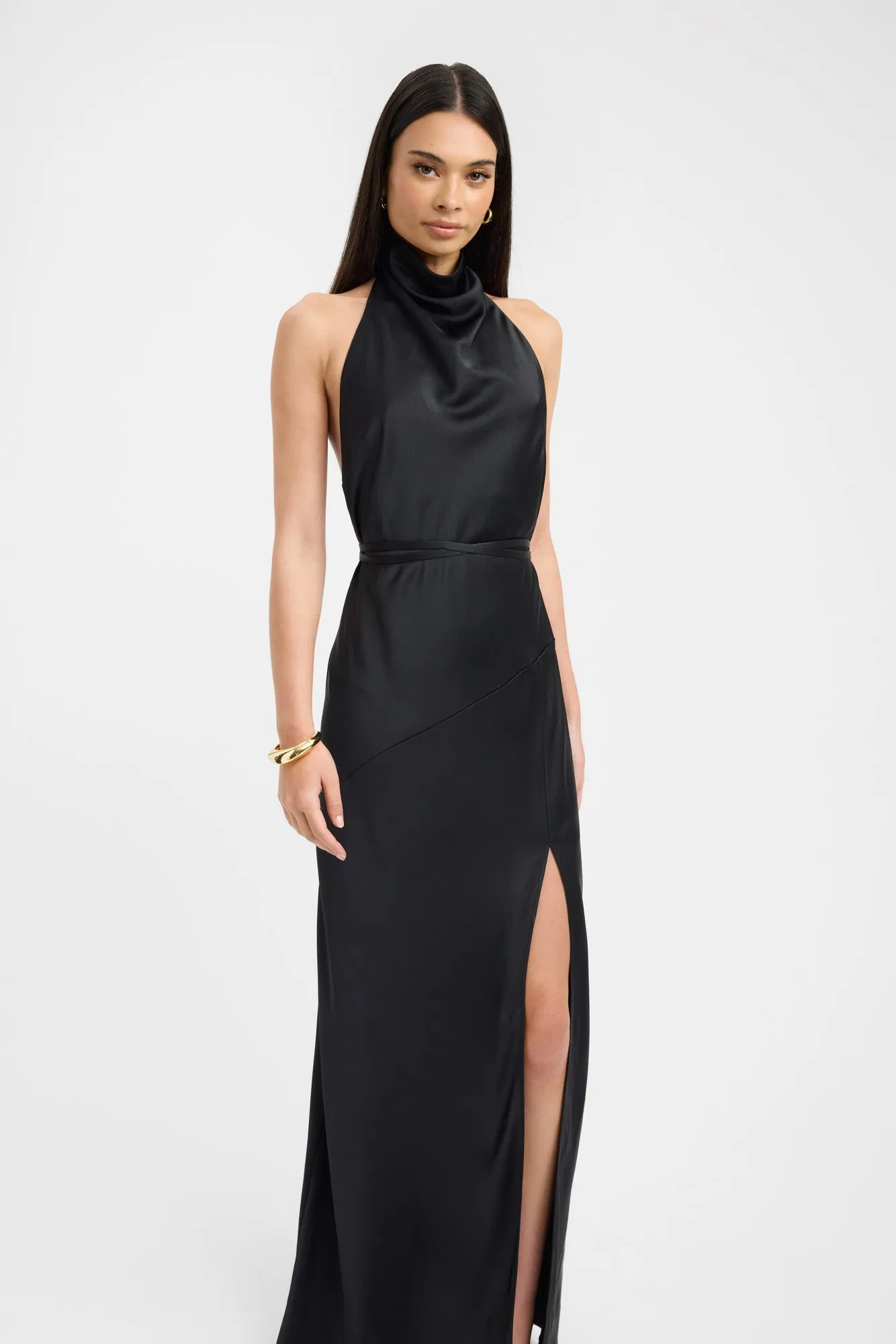 CompressiveFitFabric Palermo Halter Maxi Dress