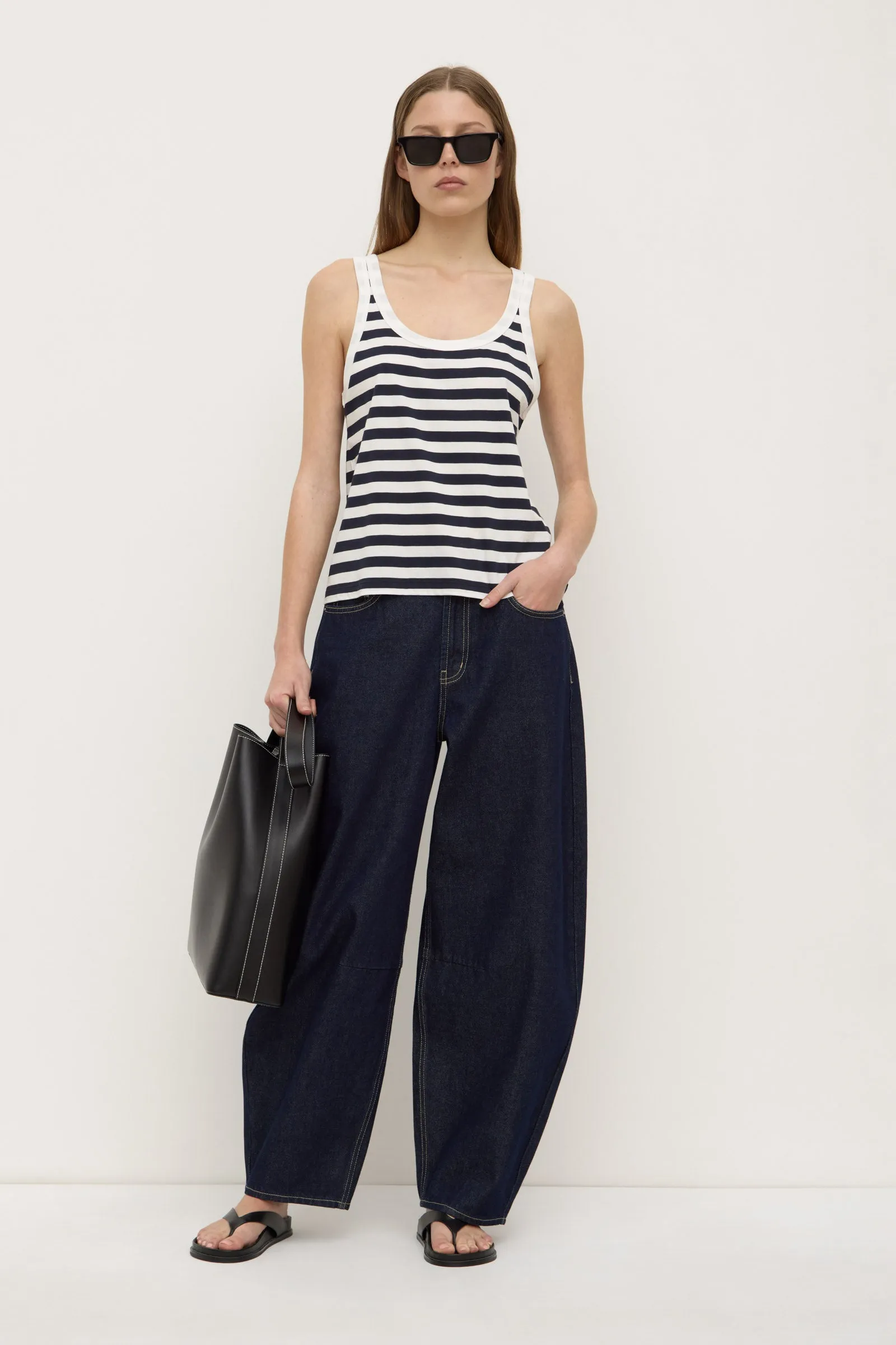 Meta Mood Adria Stripe Jersey Tank
