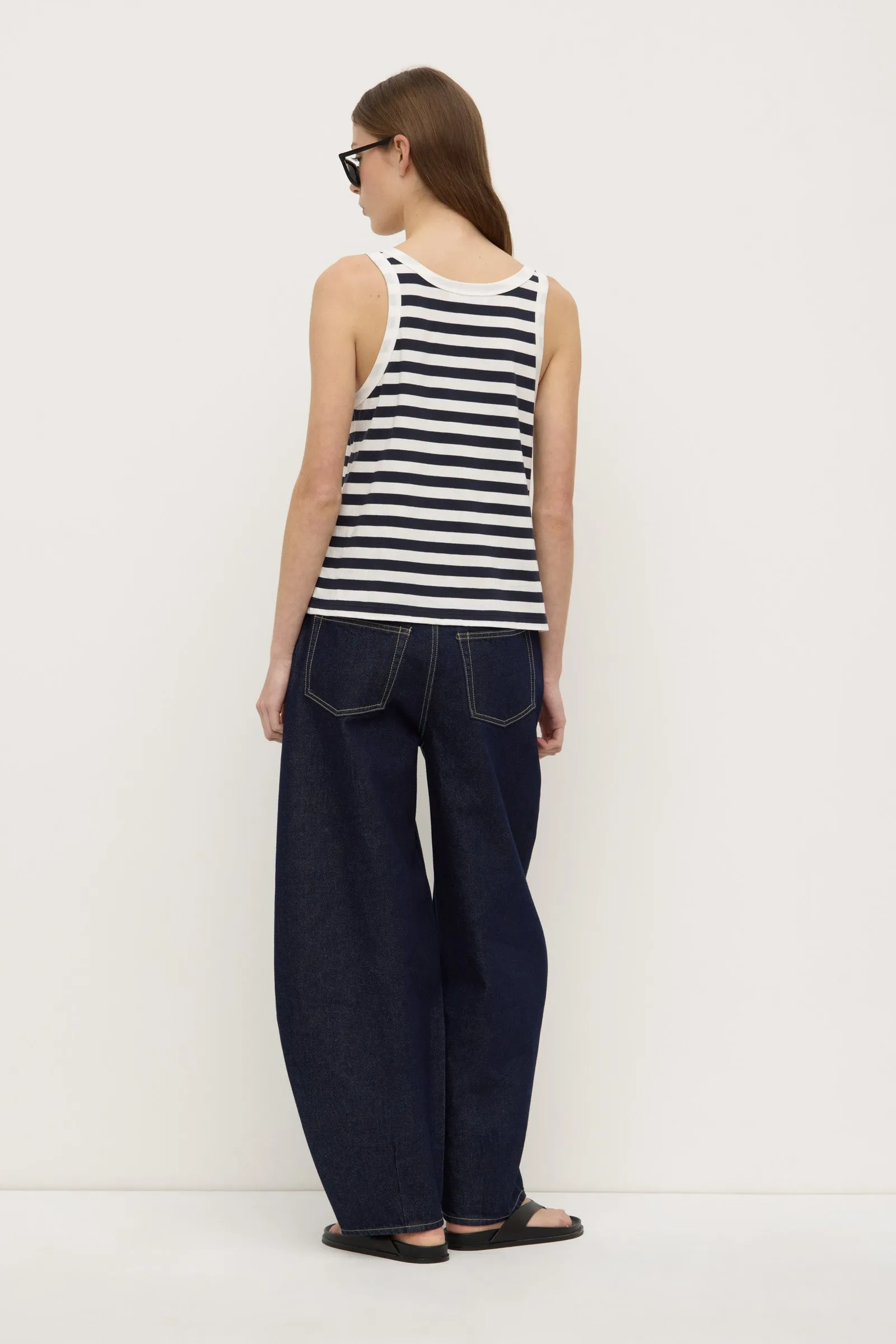 Recycled materials LightweightKnit Adria Stripe Jersey Tank